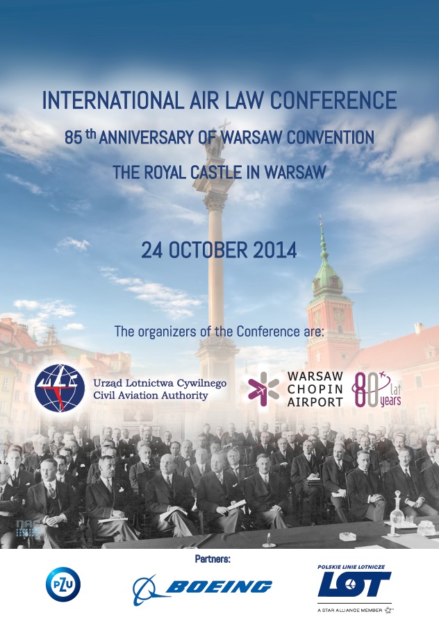 International Conference on Air Law to celebrate the 85th anniversary